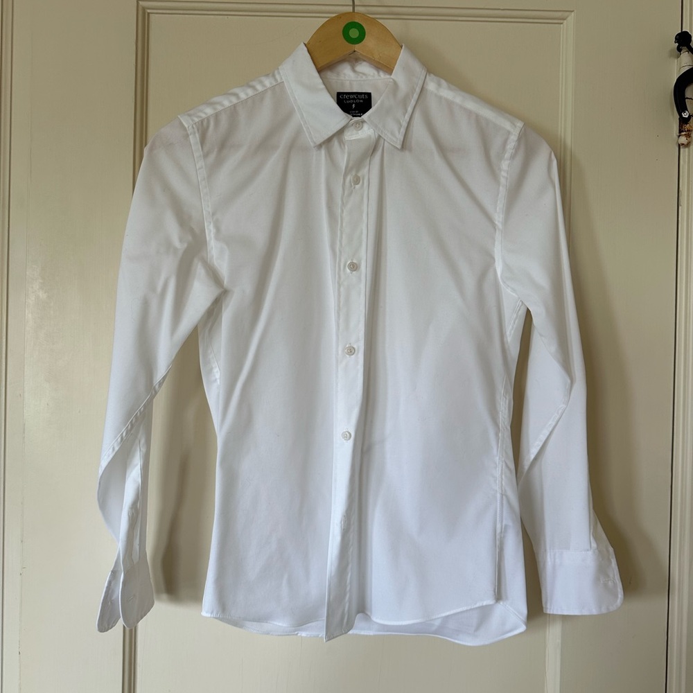 J. Crew Ludlow White Button Down Shirt Kids size 12